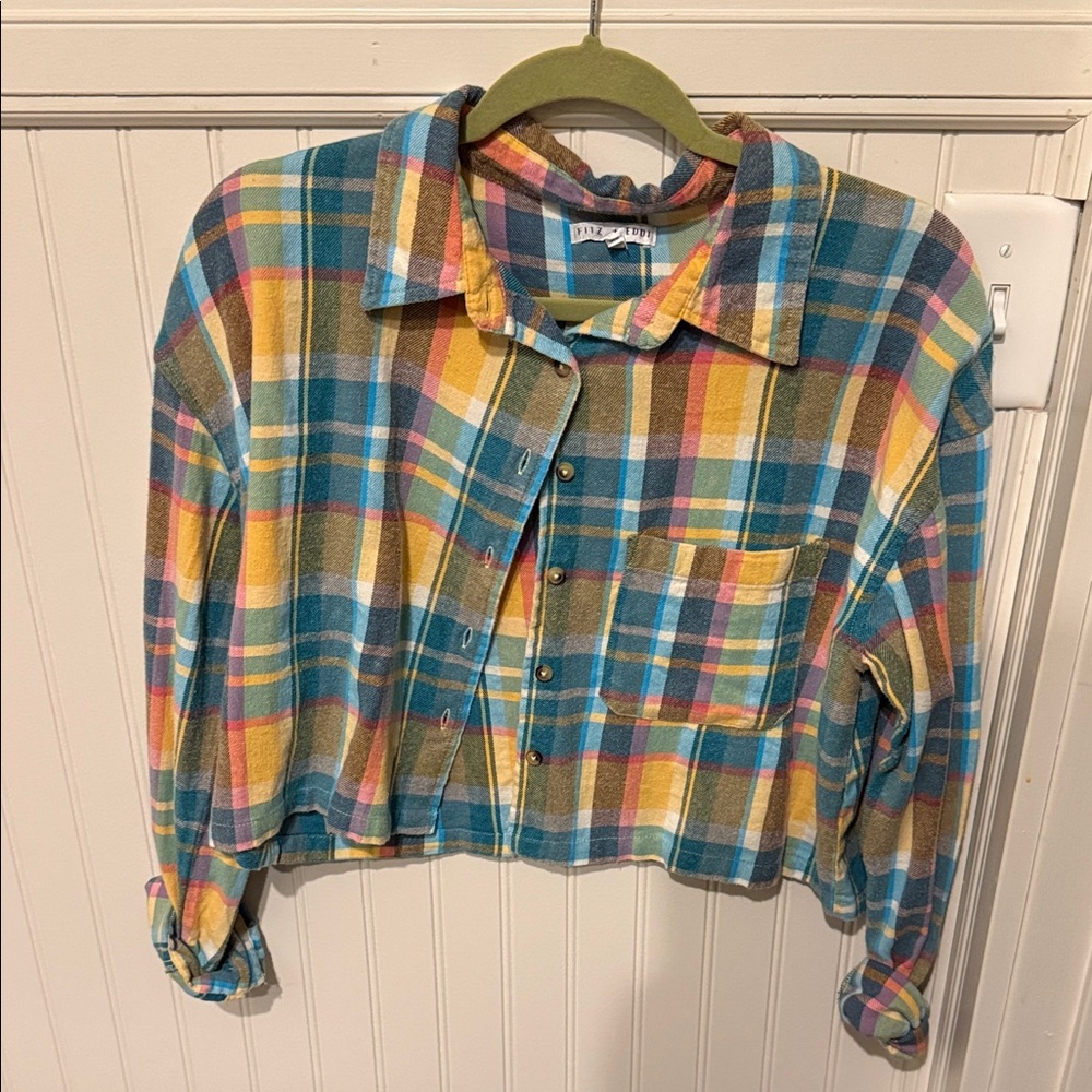 Fitz + Eddi Plaid Button Down Shirt